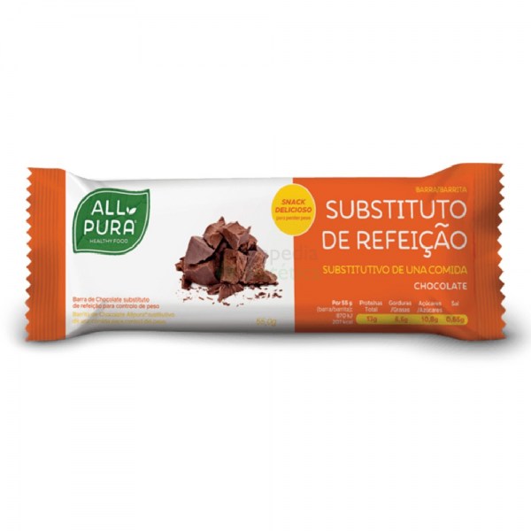 Allpura Barra Substituta de Refeição | Embalagem Chocolate 55g