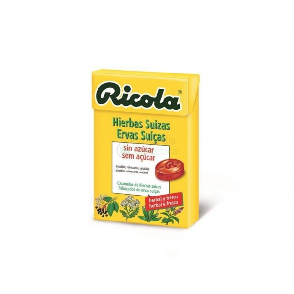 RICOLA Rebuçados s/açúcar Ervas Suíças | Embalagem 50g