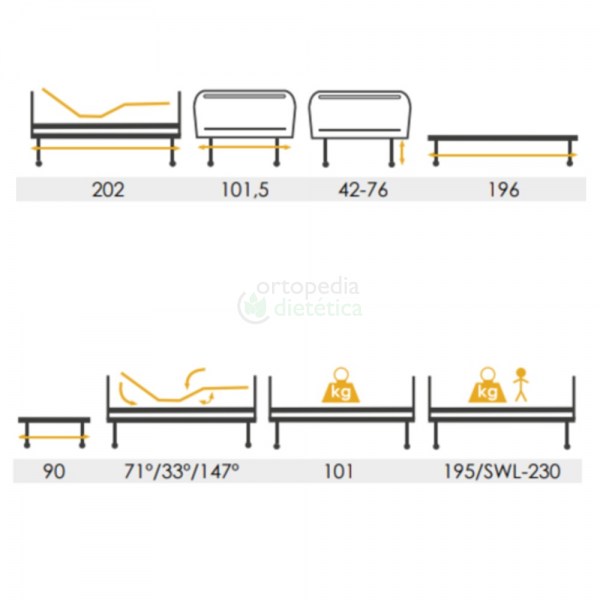 Cama Articulada Victory Eléctrica Elevatória Madeira | Orthos XXI