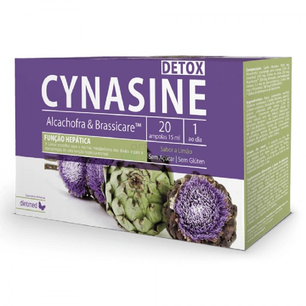 Cynasine Detox | Embalagem 20 ampolas de 15ml