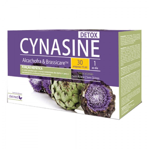 Cynasine Detox | Embalagem 30 ampolas de 15ml