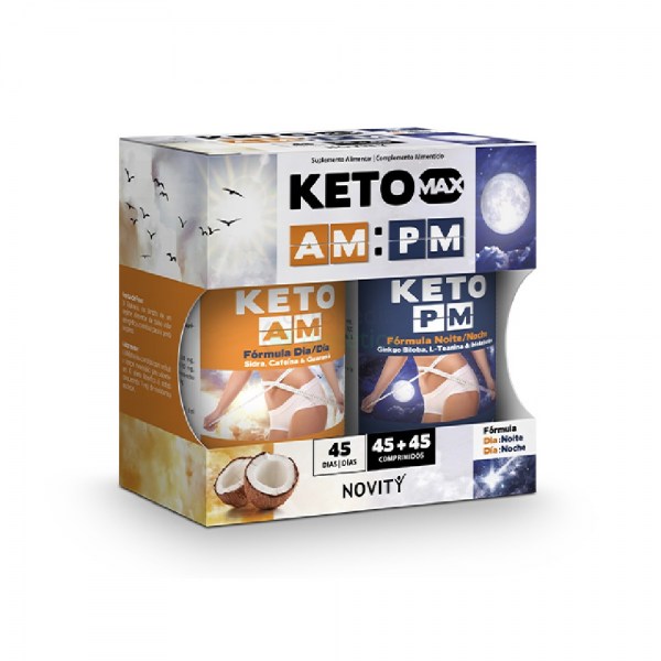 Keto Max AM:PM | Embalagem 45 + 45 comprimidos