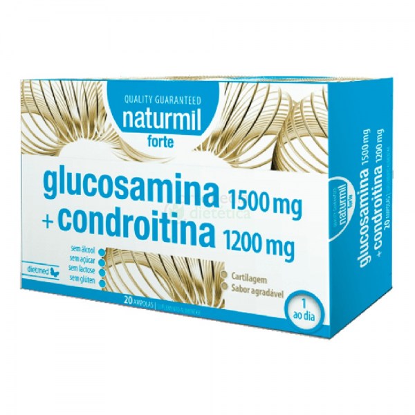 GLUCOSAMINA + CONDROITINA Forte | Embalagem 20 ampolas de 15ml