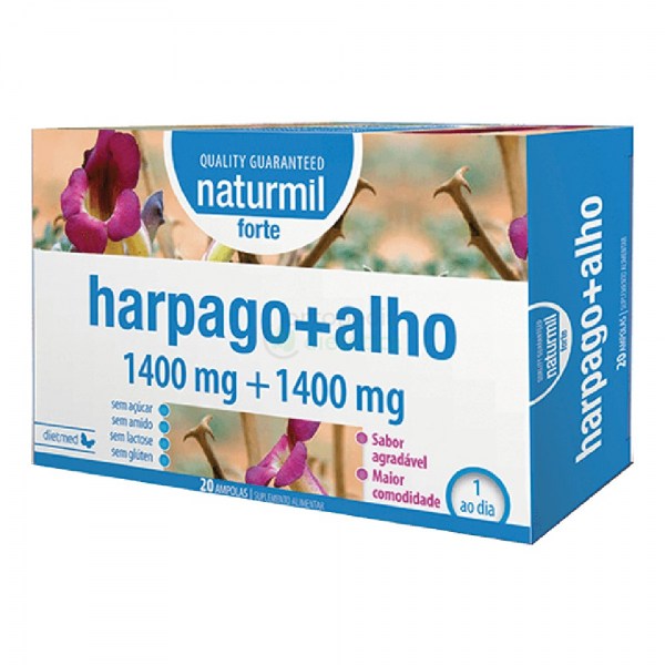 HARPAGO + ALHO Forte | Embalagem 20 ampolas de 15ml