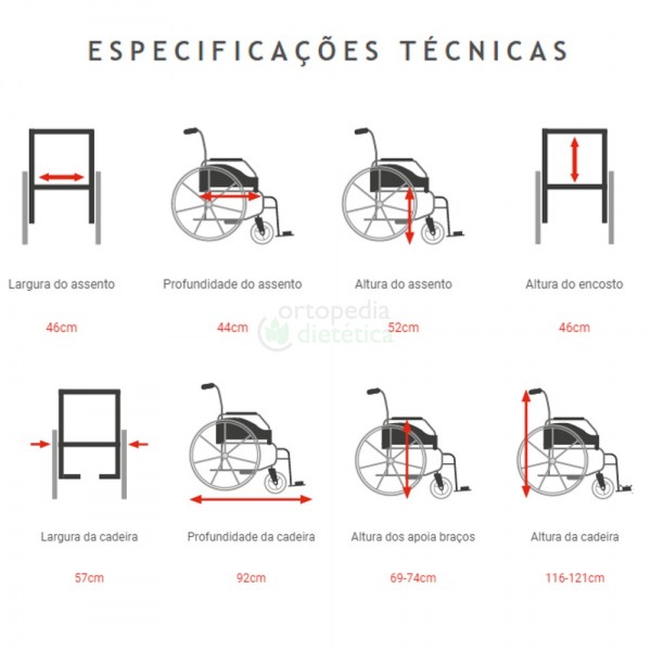 Cadeira Sanitária Andalus Reclinável | Orthos XXI