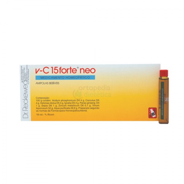 V-C 15 Forte Neo | Caixa de 24 ampolas bebí­veis de 10 ml.