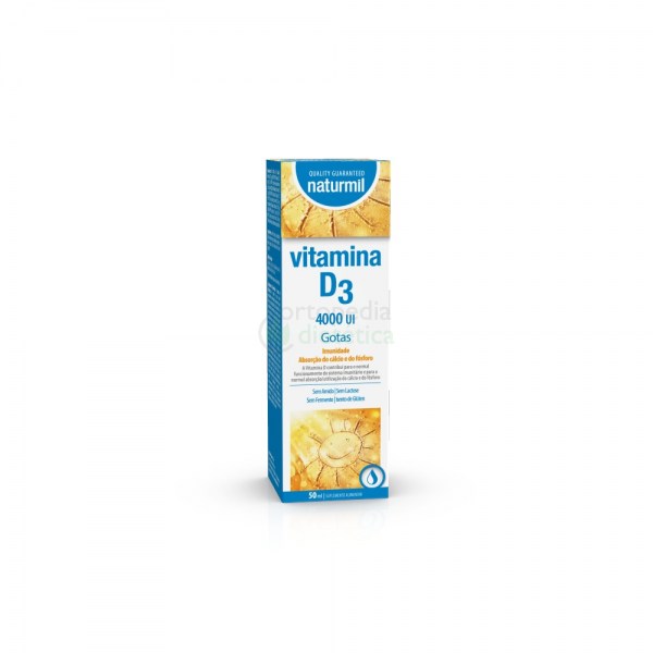 Vitamina D3 4000UI | Embalagem 50ml gotas