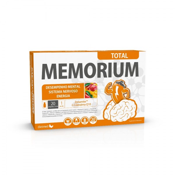 Memorium Total | Embalagem 20 ampolas de 15 ml