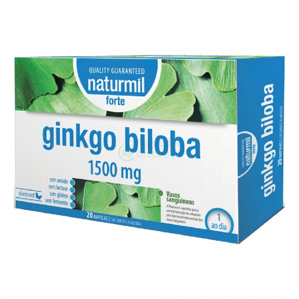 GINKGO BILOBA Forte | Embalagem 20 ampolas de 15ml