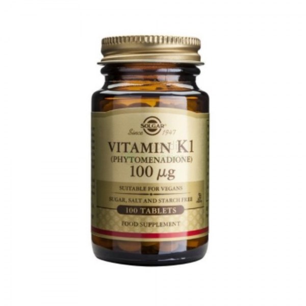 VITAMINA K1 100µg | Embalagem 100tabs