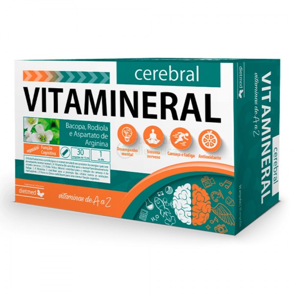 Vitamineral Cerebral | Embalagem 30 ampolas 15ml