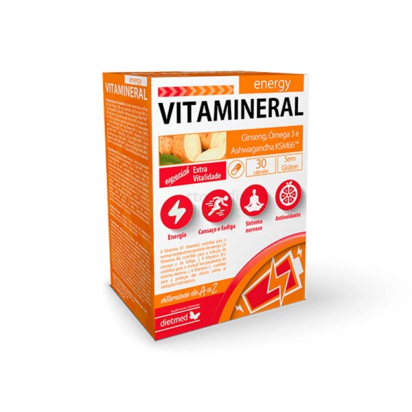 Vitamineral Energy | Embalagem 30 cápsulas